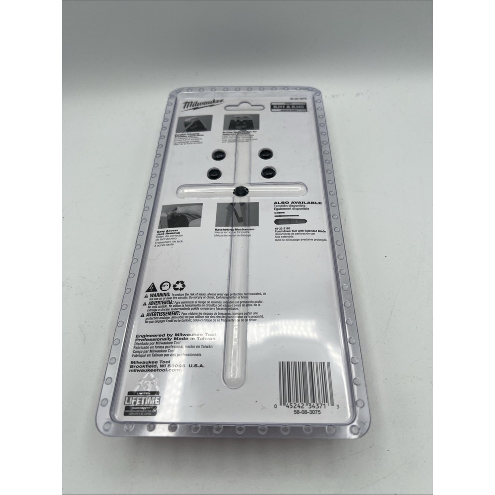 Milwaukee 48-22-3075 Ratcheting Modular Crimper RJ11 & RJ45 Modular Jacks New - Picture 2 of 2